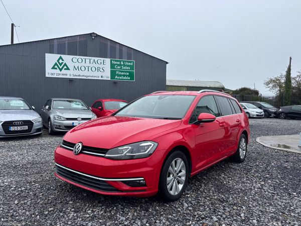 Volkswagen Golf Estate, Petrol, 2018, Red