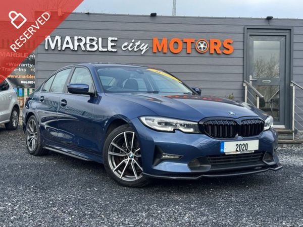 BMW 3-Series Saloon, Diesel Hybrid, 2020, Blue