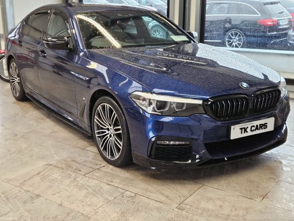 BMW 5-Series Saloon, Petrol Hybrid, 2019, Blue