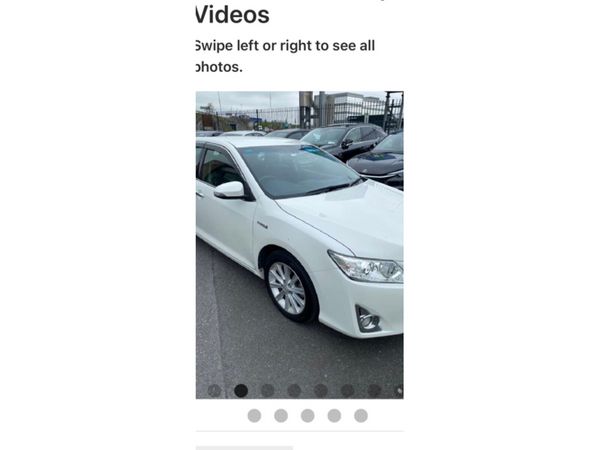 Toyota Camry Saloon, Petrol Hybrid, 2014, White