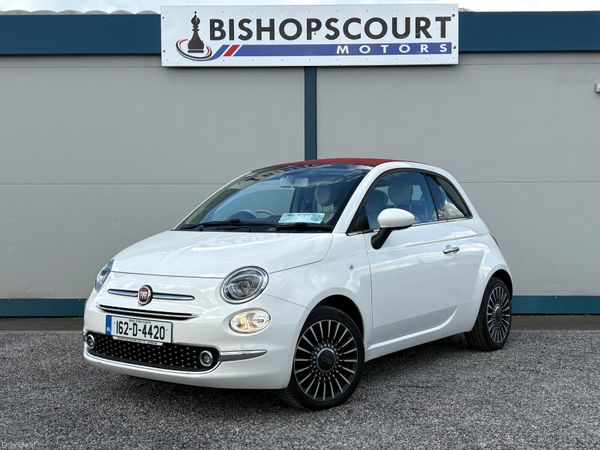 Fiat 500C Convertible, Petrol, 2016, White