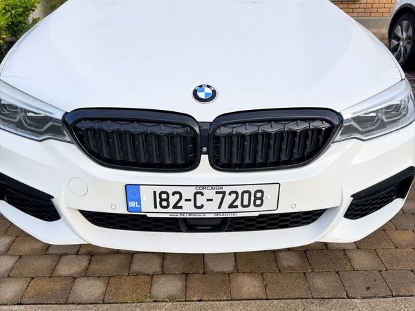BMW 5-Series Saloon, Petrol Plug-in Hybrid, 2018, White