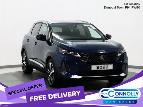 Peugeot 3008 SUV, Petrol Hybrid, 2022, Blue