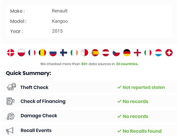 Renault Kangoo MPV, Diesel, 2015, White
