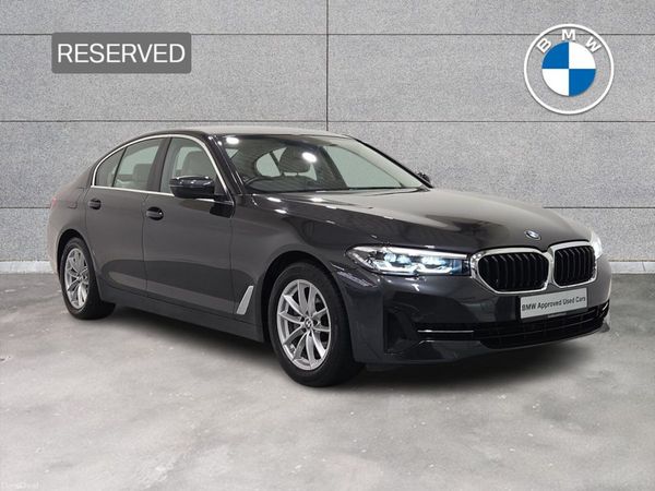 BMW 5-Series Saloon, Diesel Hybrid, 2021, Grey