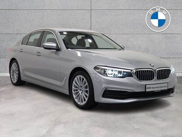 BMW 5-Series Saloon, Petrol Plug-in Hybrid, 2019, Silver