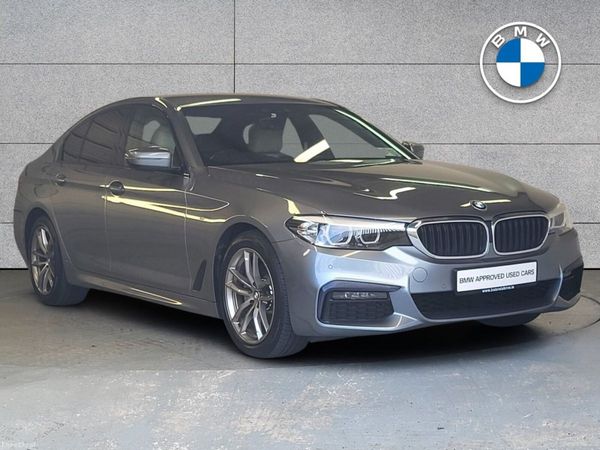 BMW 5-Series Saloon, Diesel Hybrid, 2020, Blue