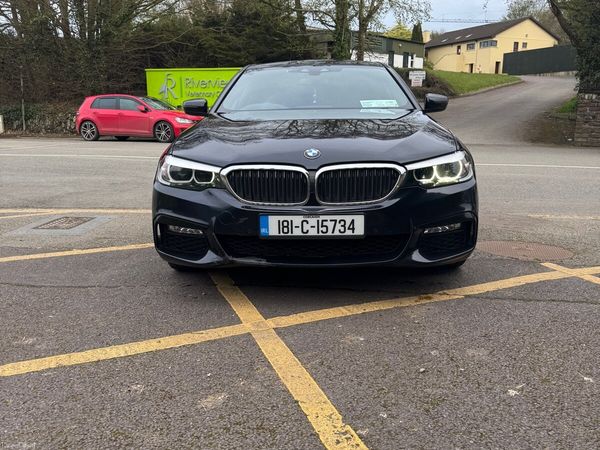 BMW 5-Series Saloon, Petrol Plug-in Hybrid, 2018, Black