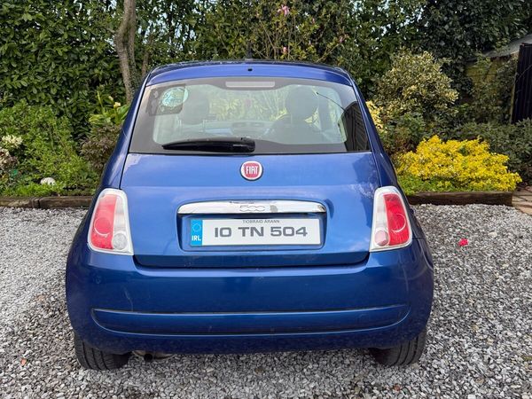 Fiat 500 Hatchback, Petrol, 2010, Blue