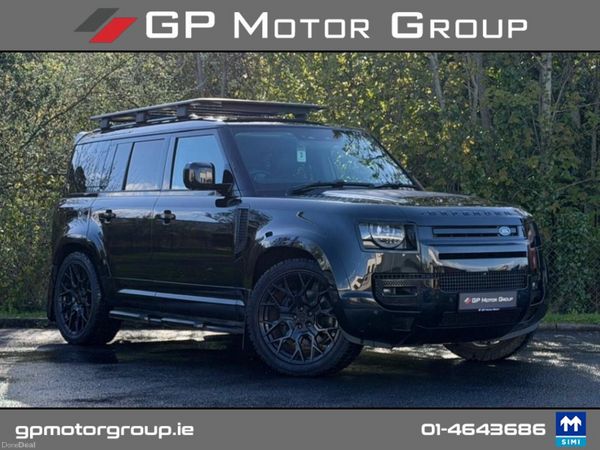 Land Rover Defender Estate, Petrol Plug-in Hybrid, 2022, Black