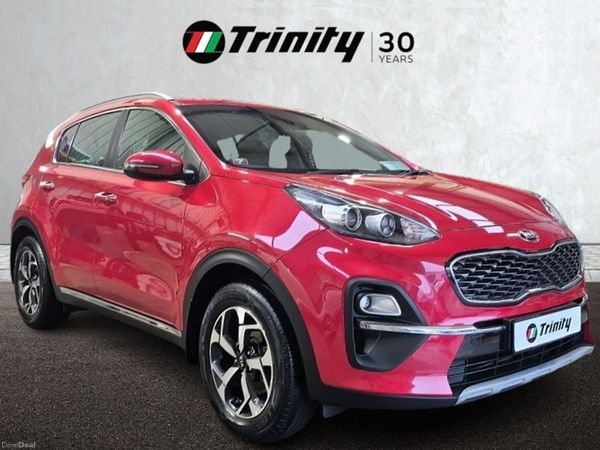 Kia Sportage SUV, Diesel Hybrid, 2021, Red