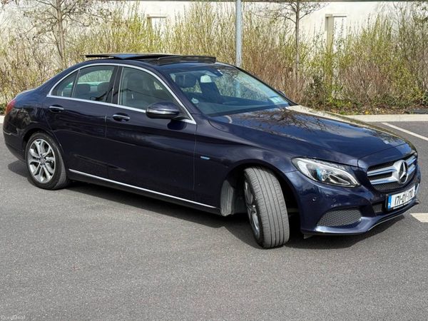 Mercedes-Benz C-Class Saloon, Petrol Plug-in Hybrid, 2017, Blue