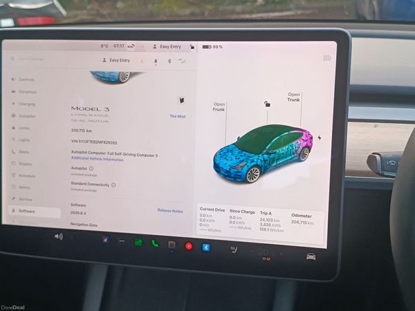 Tesla Model 3 Saloon, Electric, 2020, Silver