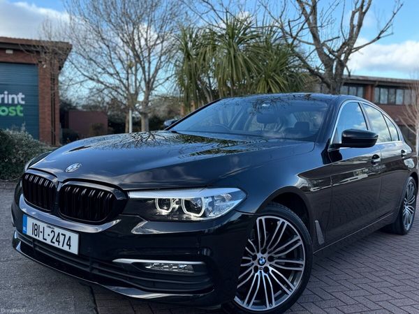BMW 5-Series Saloon, Diesel, 2018, Black