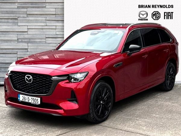 Mazda CX-80 SUV, Petrol Plug-in Hybrid, 2026, Red
