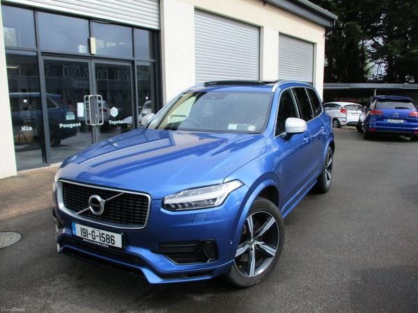 Volvo XC90 SUV, Petrol Plug-in Hybrid, 2019, Blue