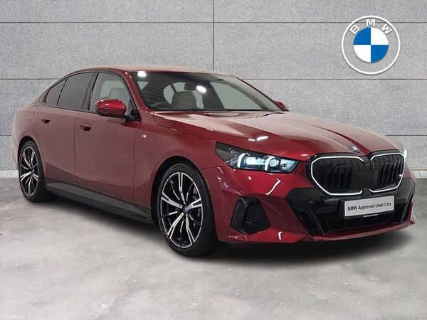 BMW 5-Series Saloon, Petrol Plug-in Hybrid, 2024, Red