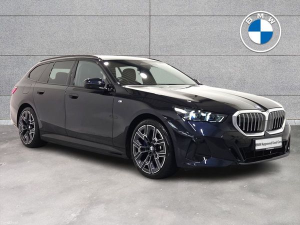 BMW 5-Series Estate, Petrol Plug-in Hybrid, 2025, Black