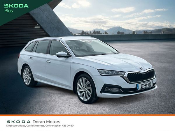Skoda Octavia Estate, Petrol, 2023, White