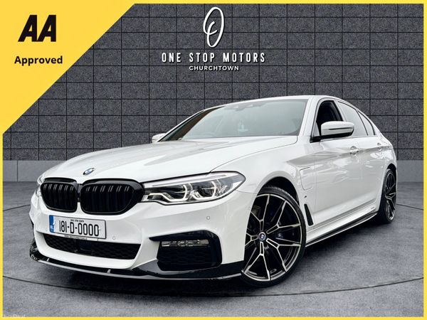BMW 5-Series Saloon, Petrol Plug-in Hybrid, 2018, White