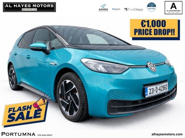 Volkswagen ID.3 Hatchback, Electric, 2023, Green