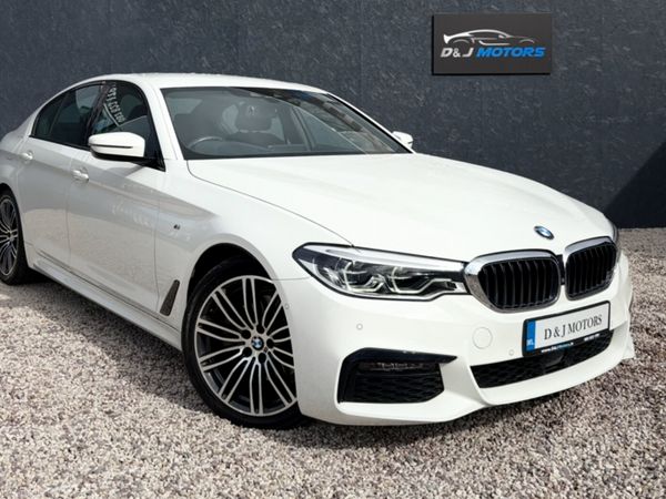 BMW 5-Series Saloon, Petrol, 2019, White