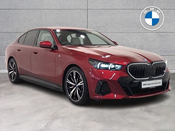 BMW 5-Series Saloon, Petrol Plug-in Hybrid, 2024, Red