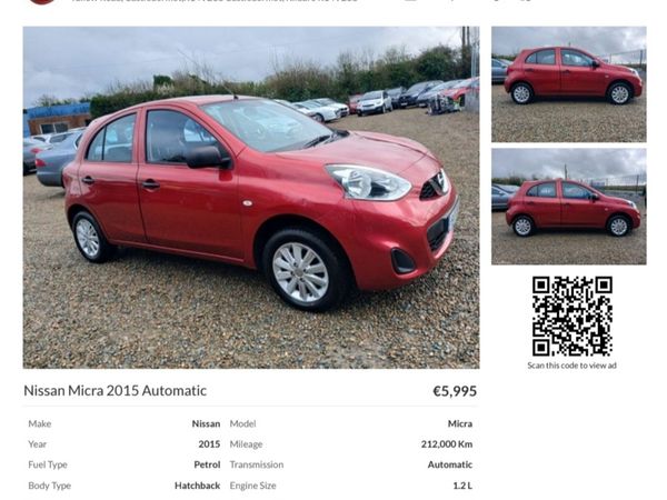 Nissan Micra Hatchback, Petrol, 2015, Red