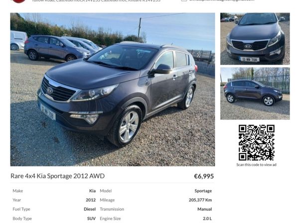 Kia Sportage SUV, Diesel, 2012, Silver