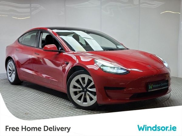 Tesla Model 3 Saloon, Electric, 2021, Red