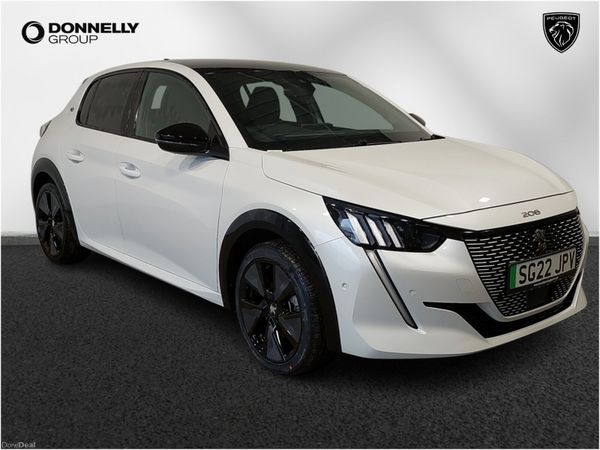 Peugeot 208 Hatchback, Electric, 2022, White