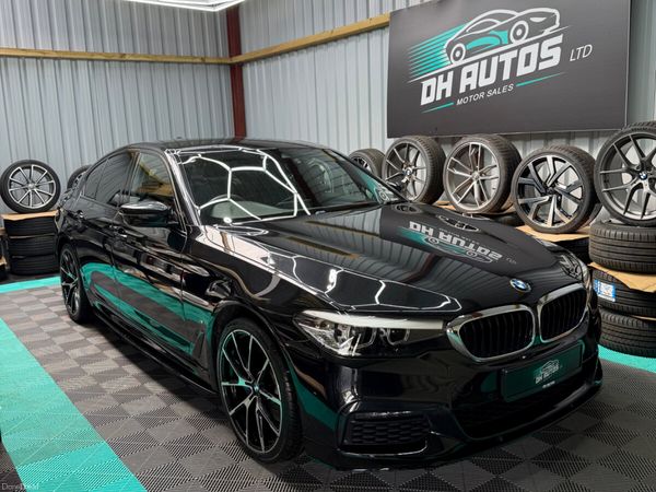 BMW 5-Series Saloon, Petrol Plug-in Hybrid, 2019, Black