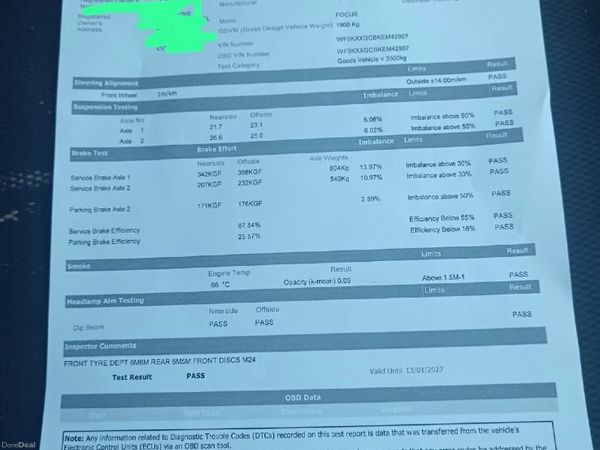 Ford Focus Van, Diesel, 2015, White