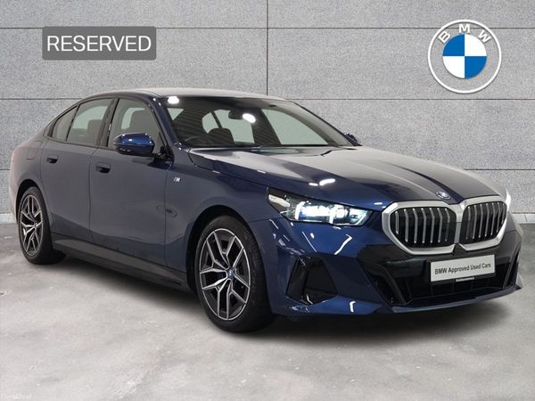BMW 5-Series Saloon, Petrol Plug-in Hybrid, 2024, Blue