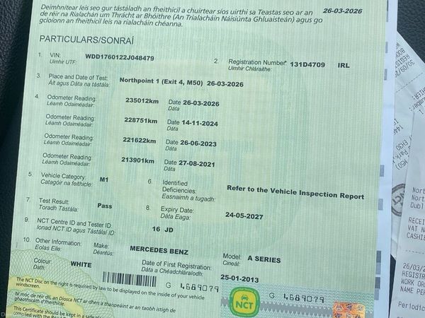 Mercedes-Benz A-Class Hatchback, Diesel, 2013, White