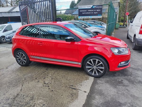 Volkswagen Polo Hatchback, Petrol, 2017, Red