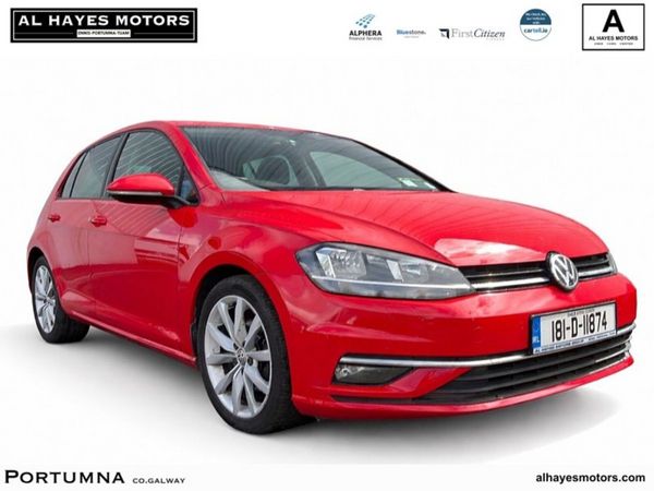 Volkswagen Golf Hatchback, Diesel, 2018, Red