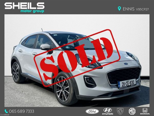 Ford Puma SUV, Petrol Hybrid, 2021, Grey