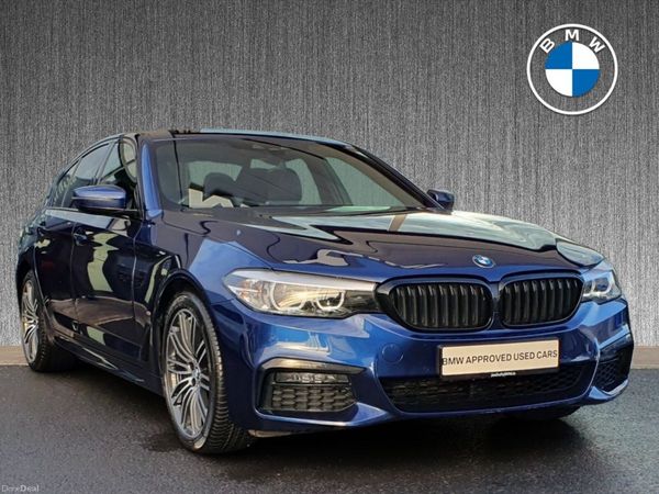 BMW 5-Series Saloon, Petrol Plug-in Hybrid, 2019, Blue
