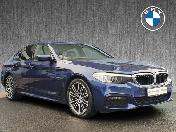 BMW 5-Series Saloon, Petrol Plug-in Hybrid, 2019, Blue