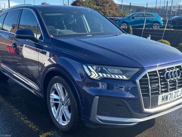 Audi Q7 SUV, Diesel Hybrid, 2022, Blue
