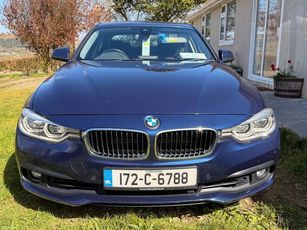 BMW 3-Series Saloon, Petrol Plug-in Hybrid, 2017, Blue