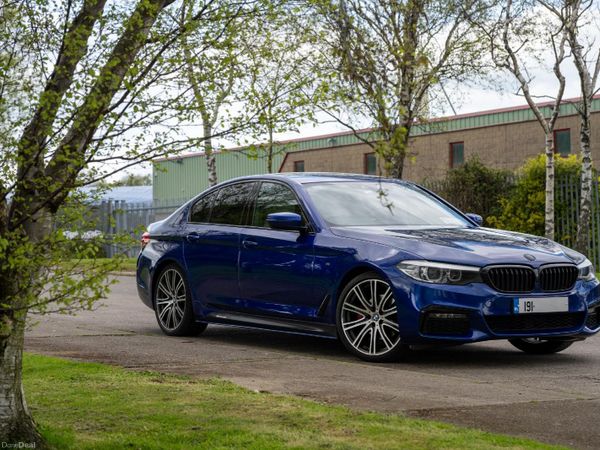 BMW 5-Series Saloon, Diesel, 2019, Blue