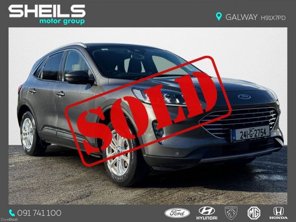 Ford Kuga SUV, Petrol Plug-in Hybrid, 2024, Grey