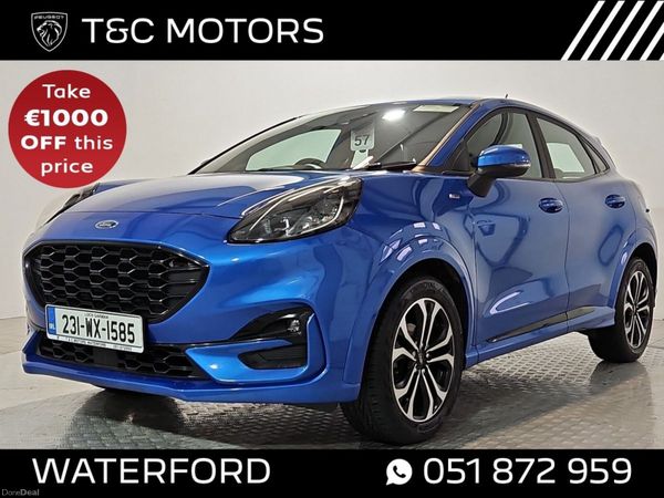 Ford Puma SUV, Petrol Hybrid, 2023, Blue
