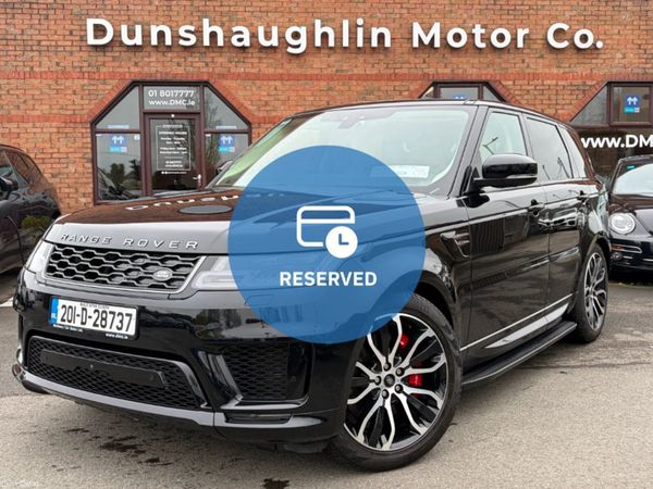 Land Rover Range Rover Sport SUV, Petrol Plug-in Hybrid, 2020, Black