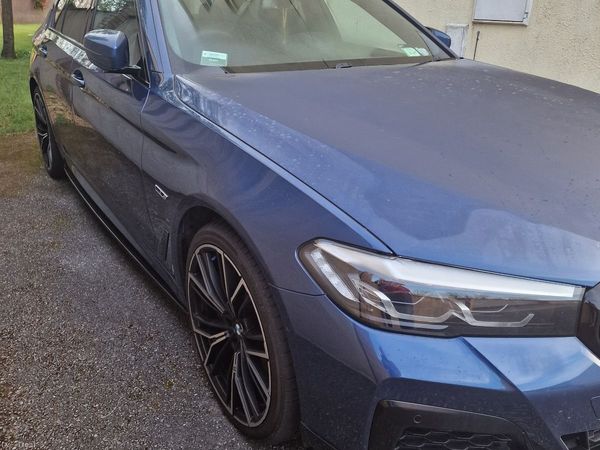 BMW 5-Series Saloon, Petrol Plug-in Hybrid, 2022, Blue