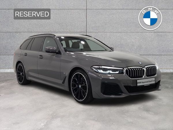 BMW 5-Series Estate, Petrol Plug-in Hybrid, 2021, Grey