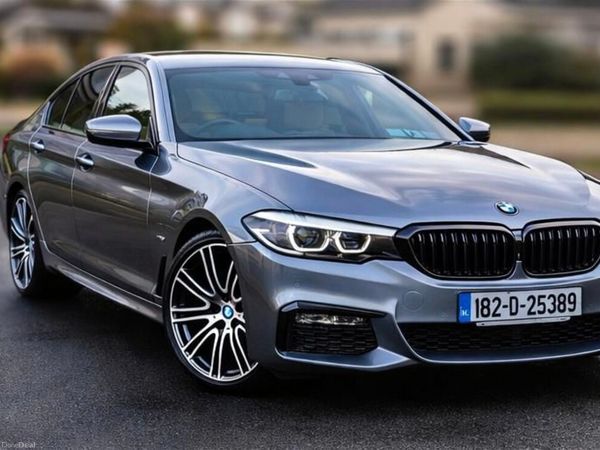 BMW 5-Series Saloon, Petrol Plug-in Hybrid, 2018, Blue