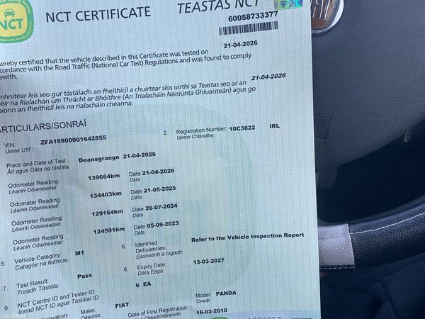 Fiat Panda Hatchback, Petrol, 2010, White